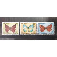 Камбоджа. 1990 год. Фауна. Бабочки (1349)