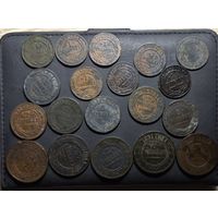 Лот медных монет Российской Империи