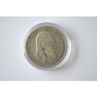 5 марок 1900г. Вюртемберг. Оригинал.