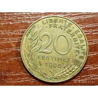 Франция 20 сантимов 1995