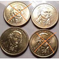 1 доллар США 2007 г. 2-ой Президент Джон Адамс