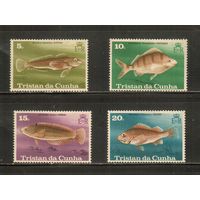 Тристан-да-Кунья-1978(Мих.245-248) , ** ,  Морская фауна, Рыбы (полная серия)