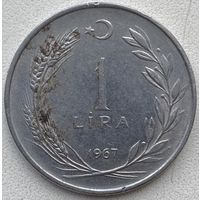Турция 1 лира 1967 г.