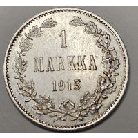 1 марка Финляндия в составе Российской Империи . Рельеф, отличная