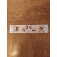 Румыния сцепка марок 2005 г. Христофор Колумб