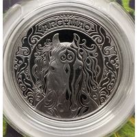 Казахстан 200 тенге 2025 г. Культовые животные. Лошадь. В блистере