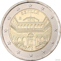2 евро 2024 Испания Севильский собор Алькасар и Архив Индий UNC из ролла