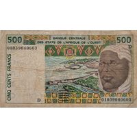 Мали D - 500 Франков 2000 F 827