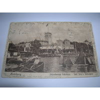 Открытка старинная начало XX в. Почта Пинск 1910 год Германия Гамбург Подписана прошла почту