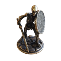 Статуэтка миниатюра Воин скелет Металл/сплав