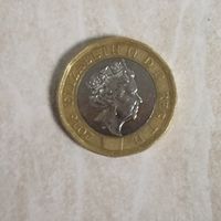 1 фунт 2016 Великобритания