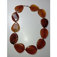 Винтажные Бусы - Ожерелье из Сердолика .