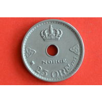 Норвегия 25 эре 1927 с 1 руб