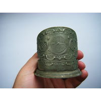 Подстаканник из СССР 1960-80е годы.  ЗАПОРОЖЬЕ. Другая ручка.