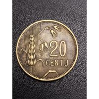20 санти 1925. Хорошее состояние! С 1 рубля