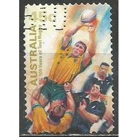 Австралия. 100 лет участия в ЧМ по регби. 1999г. Mi#1825.