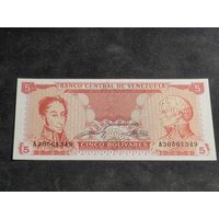 Венесуэла 5 боливаров 1989 Unc
