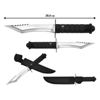 Нож с широкой гардой, общая длина 28 см, материал клинка - углеродистая сталь марки 440С