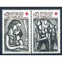 Франция - 1961г. - Красный Крест - 2 марки - полная серия, MH [Mi 1376-1377]. #2-Fr-63-A-2