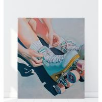 Картина маслом: "Мгновение перед стартом"