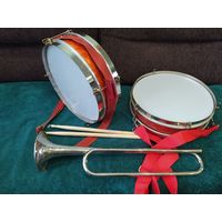 Барабан пионерский СССР .