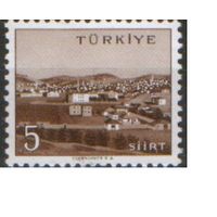 Марка из серии 1960г. Турция "Города и провинции. Сиирт" MNH