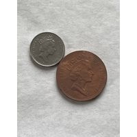 Великобритания 2 монеты