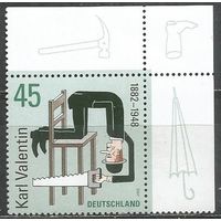 Германия. 125 лет со дня рождения Карла Валентина. Актёр 2007г. Mi#2610.