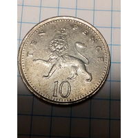 10 пенсов Великобритания  2002 год