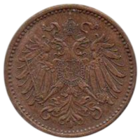 Королевства и Земли, представленные в Имперском Совете, а также Земли Венгерской Короны Святого Стефана (Австро- Венгрия). 1 геллер 1895 г