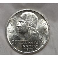 3 марки 1929 Лессинг. Яркий штемпельный блеск! Веймарская республика