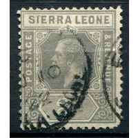 Британские колонии - Сьерра-Леоне - 1912г. - король Георг V, 2 P - 1 марка - гашёная [Mi 84]. #4-B5-118-A-1