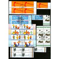 Германия.СБОРНЫЙ ЛОТ гашеных марок с полями  2001 года ! ТРИ СКАНА !