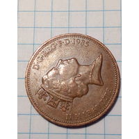 2 пенса Великобритания 1985 год.