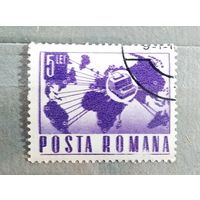 Марка Румыния 1967 год Связь