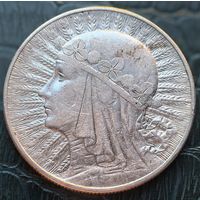 10 злот Ядвига Полония 1932 со знаком монетного двора!