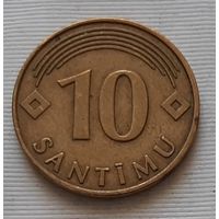 10 сантимов 2008 г. Латвия