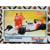 Вкладыш Turbo (Турбо) Sport (серия 1-70, Спорт, Blue), номер 21, McLaren Honda Team. Возможен небольшой торг.