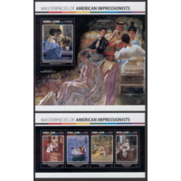 Сьерра-Леоне 2017  Живопись  ИСКУССТВО КАРТИНЫ  к/б+бл MNH