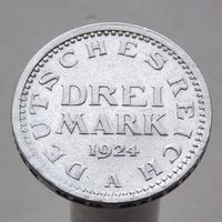Германия 3 марки 1924 А