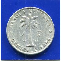 Бельгийское Конго , Руанда - Урунди , 1 франк 1957