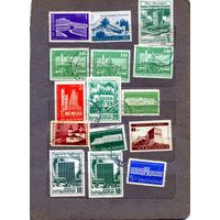 Болгария, 1957-59,  СТРОИТЕЛЬСТВО и АРХИТЕКТУРА  "СБОРКА "   15м  по 0,08р