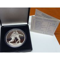 С рубля без мц! 10 евро 2004 Греция - Гандбол 34г сер. 925 пр. - идеал ! Футляр и серт-т!