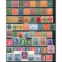 Германия, Рейх  - 55+ марок - MH, MLH, чистые без клея, несколько марок с тонкими местами. #O-W-92-E-1
