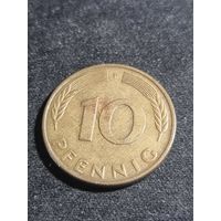 ФРГ 10 пфеннигов 1986 F