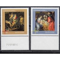 Германия 2004 Рождество Живопись Рубенс 2 марки MNH
