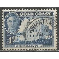 Золотой берег. Король Георг VI. Крепость Кристиансберг. 1948г. Mi#121.