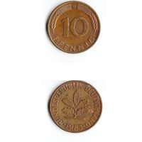 10 пфеннигов Германия 1983 года(G)