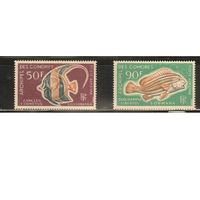 Коморы -1968(Мих.90-91),  ** ,   Морская  Фауна ,  Рыбы,