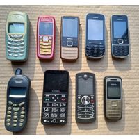 РЕТРО Мобильные телефоны 9 штук